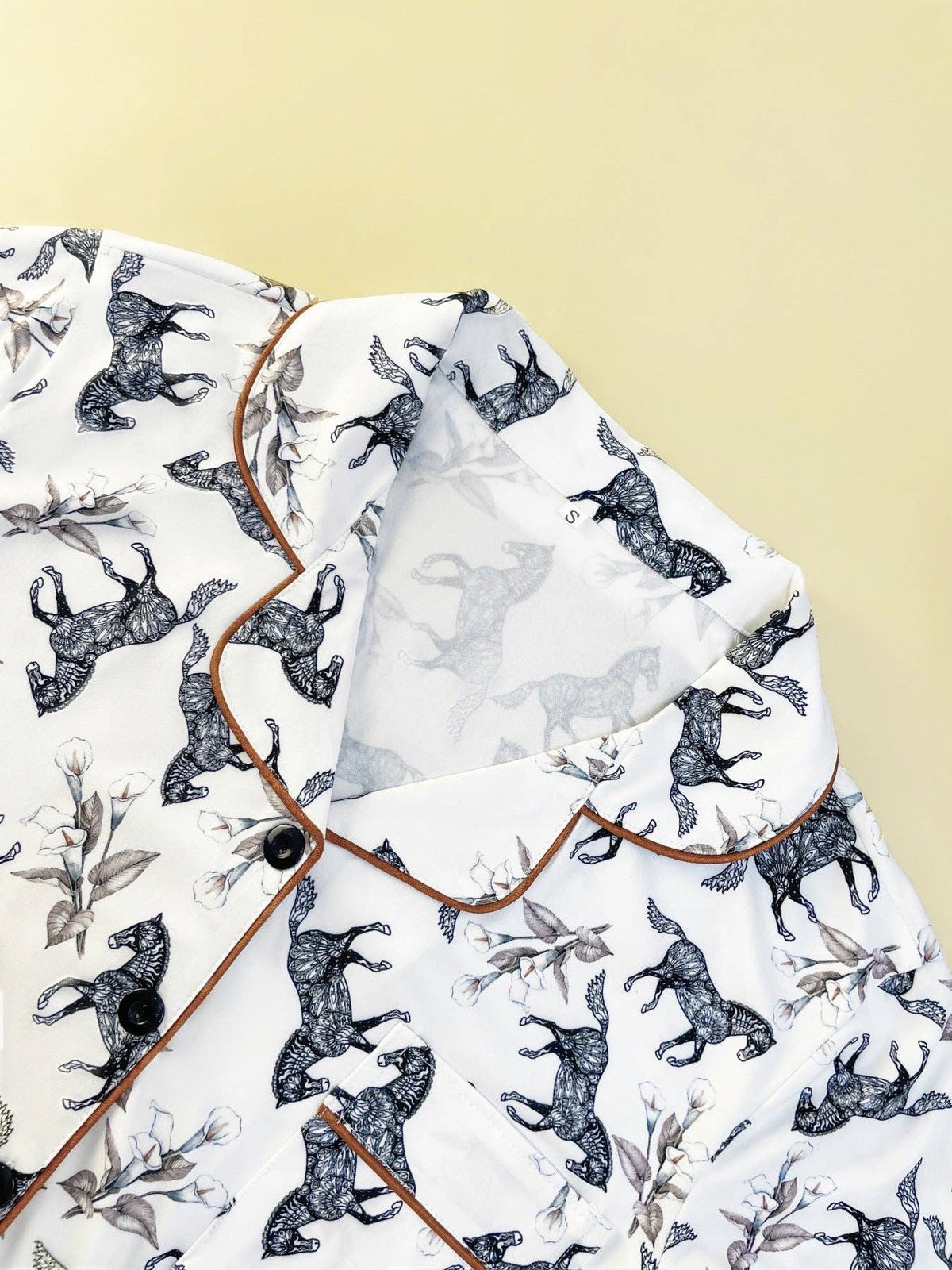 Equestrian Toile Women's Long Sleeve Pajama Set