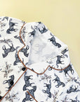Equestrian Toile Women's Long Sleeve Pajama Set