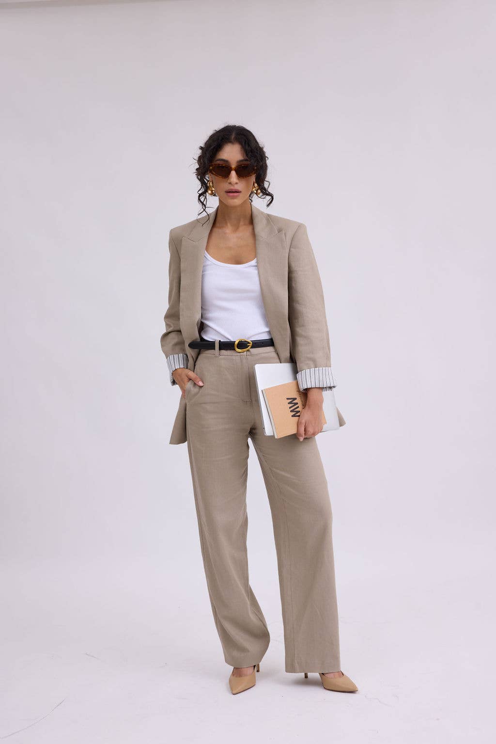Asymmetrical Buckle Belt