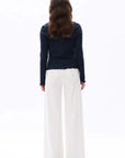 Winnie Lace Jeans- White