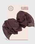 Recycled Chiffon Polka Dot Bow Barrette