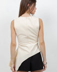 Dina Sleeveless Ruffle Top