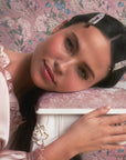 Bridgerton x Kitsch Creaseless Clips in Toile in Bloom