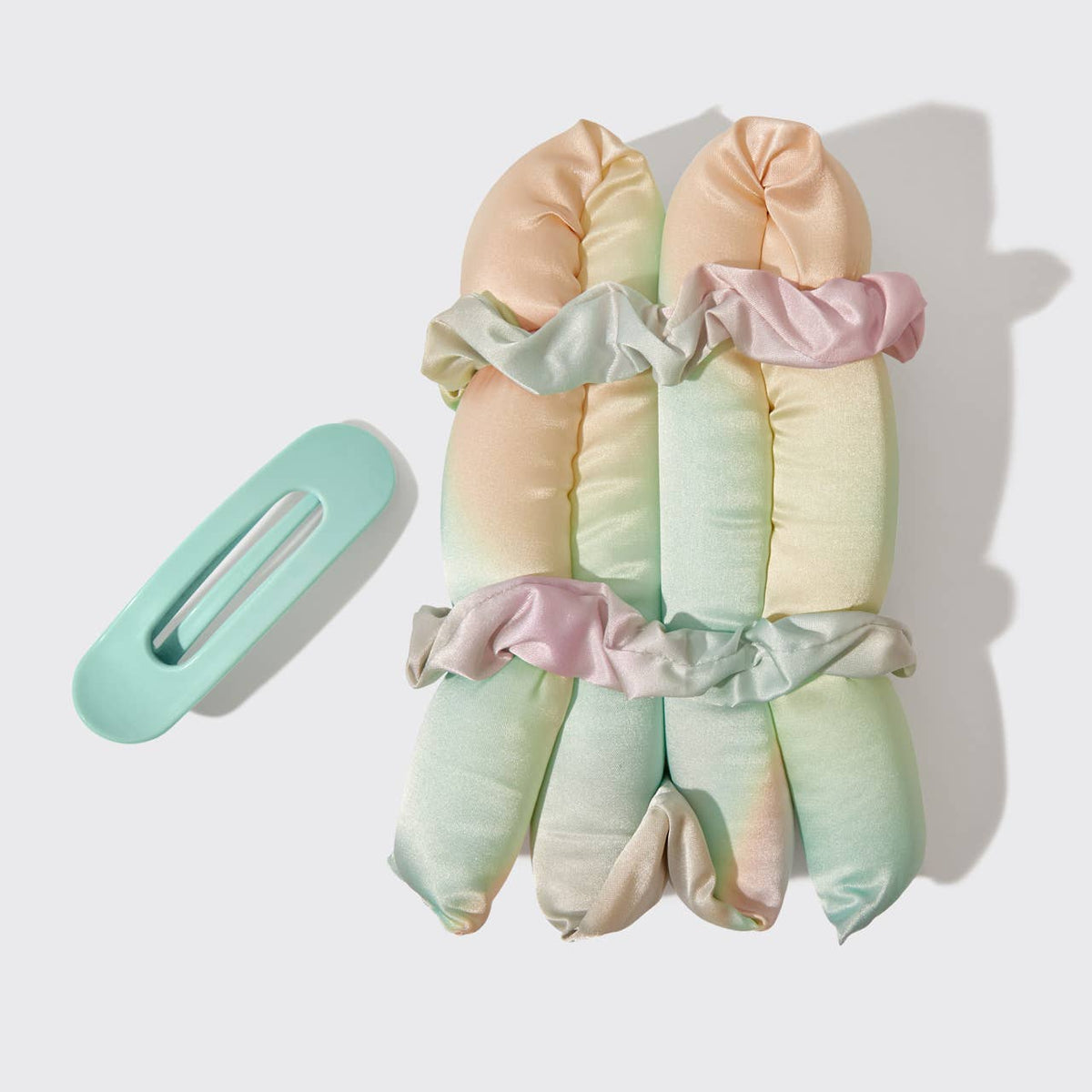 Holiday XL Satin Heatless Styling &amp; Flat Lay Claw 4pc Set