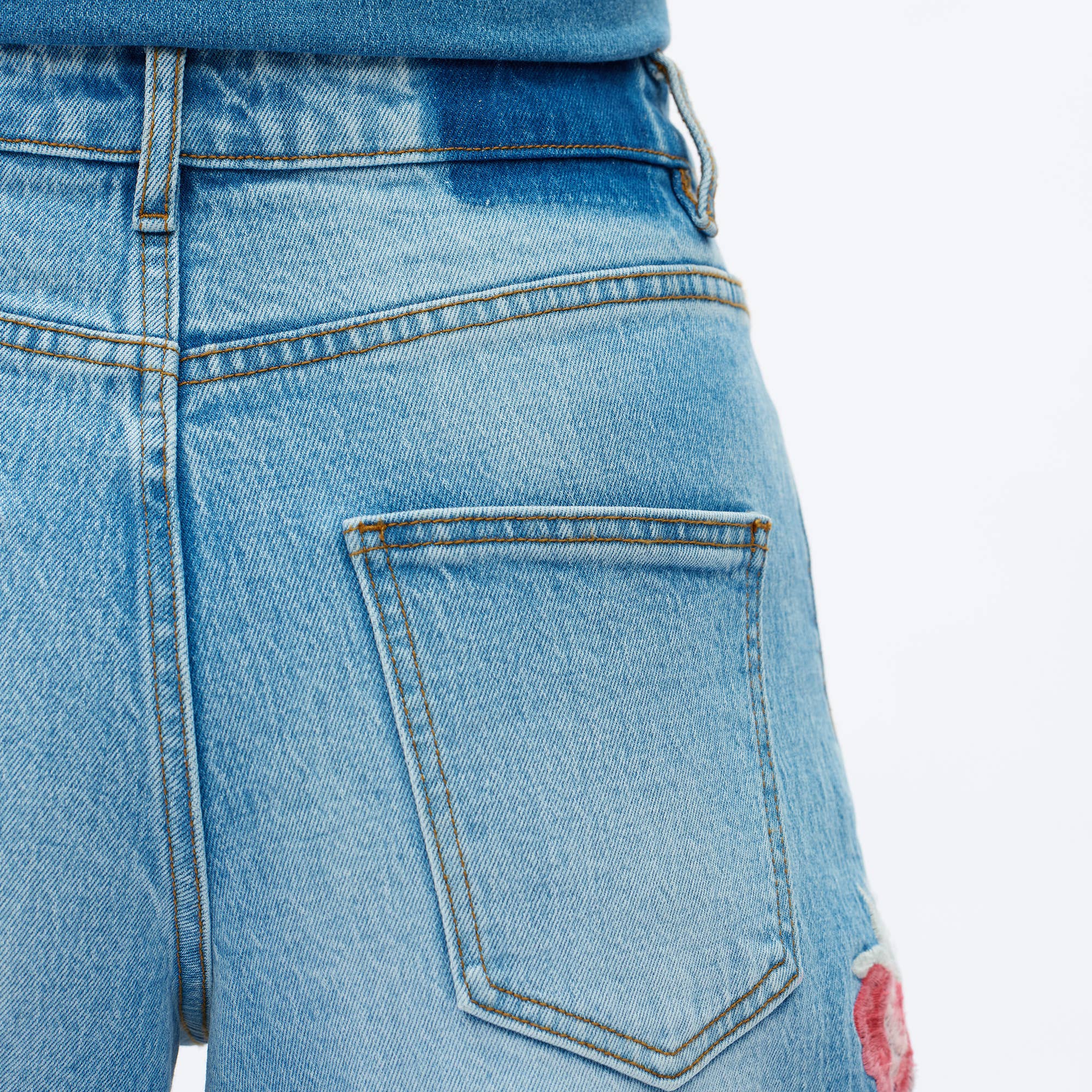 Charlie Floral Embroidery Jean