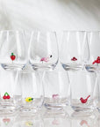 Strawberry Icon Stemless Wine Glass-