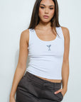 Mai Martini Embroidered Tank
