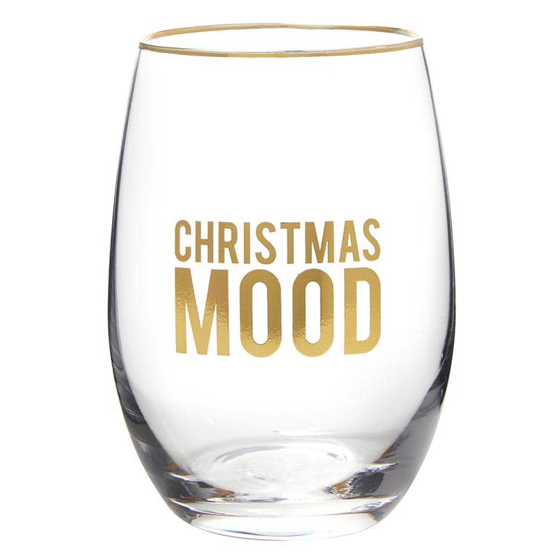 Stemless Wine Glass - Christmas Mood