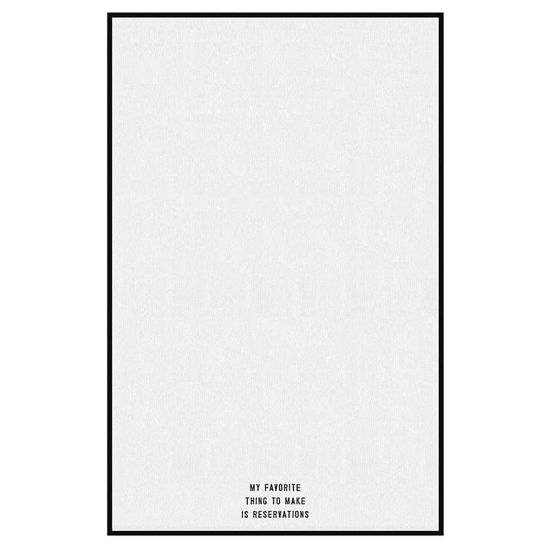 Overlock Tea Towel - Reservations