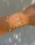 Daisy Gold Slider Bracelets