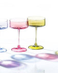 Lustre Tight Optic Cocktail Coupe-4 Assorted