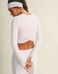 Long Sleeve Crossover Top