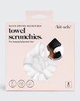 Towel Scrunchie 2 Pack - White