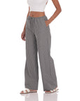 Lucy in The Sky Pinstripe Straight leg Pants in Grey