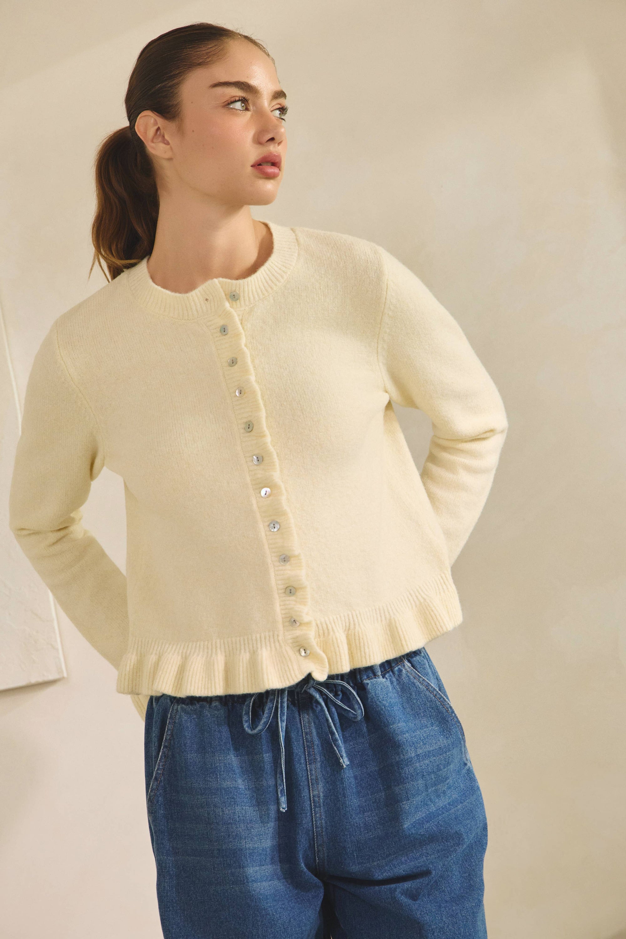 Quinn Ruffle Cardigan - sanitystyle