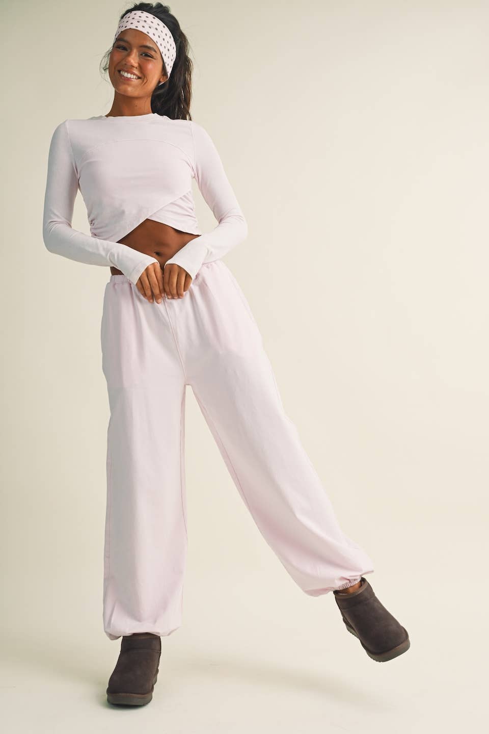 Long Sleeve Crossover Top