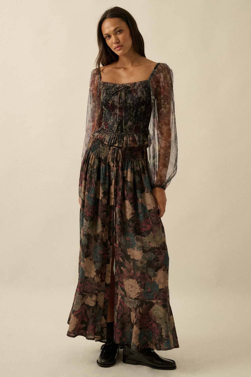 Jenny Smocked Peasant Top