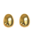 Gold Gumdrop Minimalist Earrings