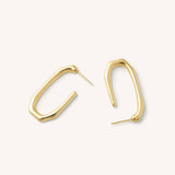 Ellie Gold Hoops- Waterproof