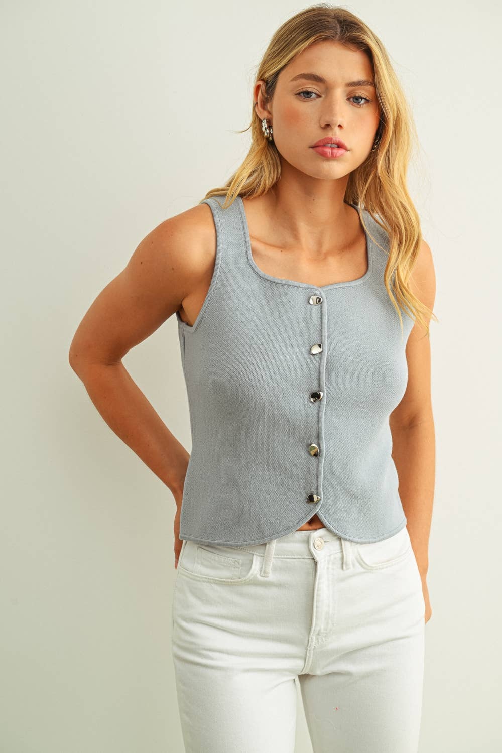 Vanna Knit Vest Top