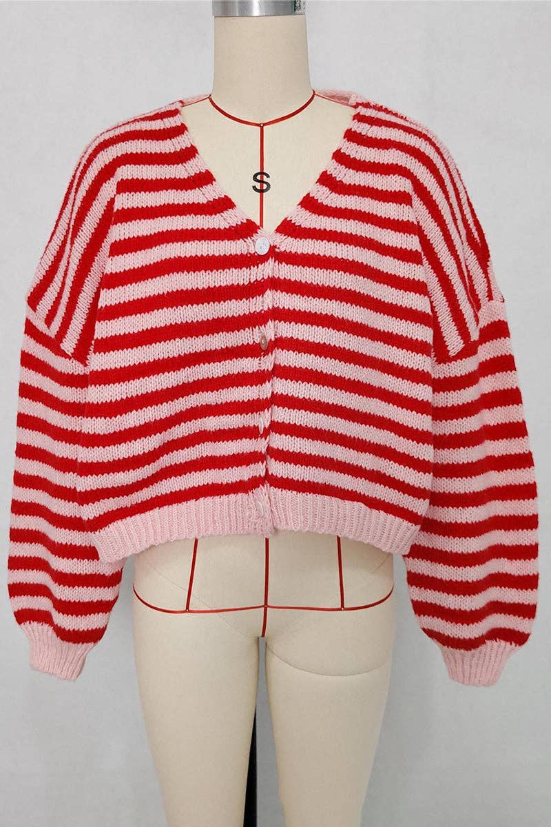 Bea Striped Cardigan
