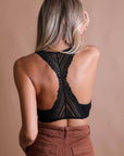Lace Racerback Bralette - With Removable Bra Pad