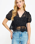 Sylvie Crochet Lace Blouse