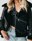 Suede Westlyn Woven Bum Bag