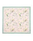 FLORAL BIRD PRINT SILKY FEEL BANDANA SCARF - sanitystyle