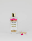 Make A Wish - Birthday Glass Bottle Safety Matches - Bright Pink