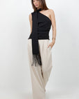 Ruby Asymmetrical Scarf Blouse