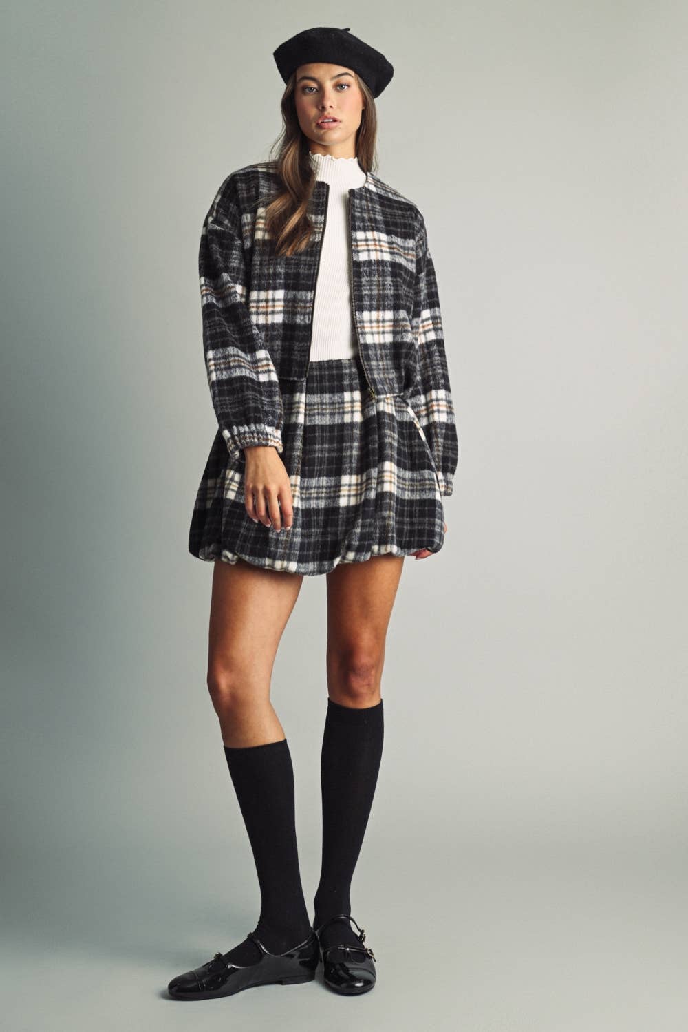 Odette Plaid Jacket