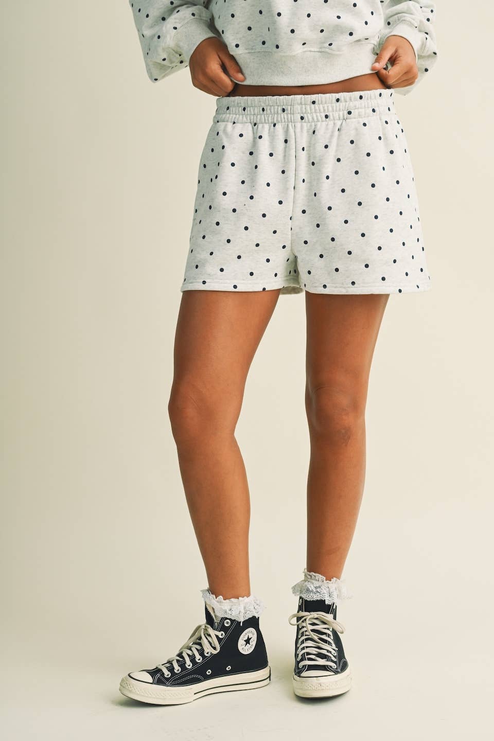 Polka Dot Sweatshort