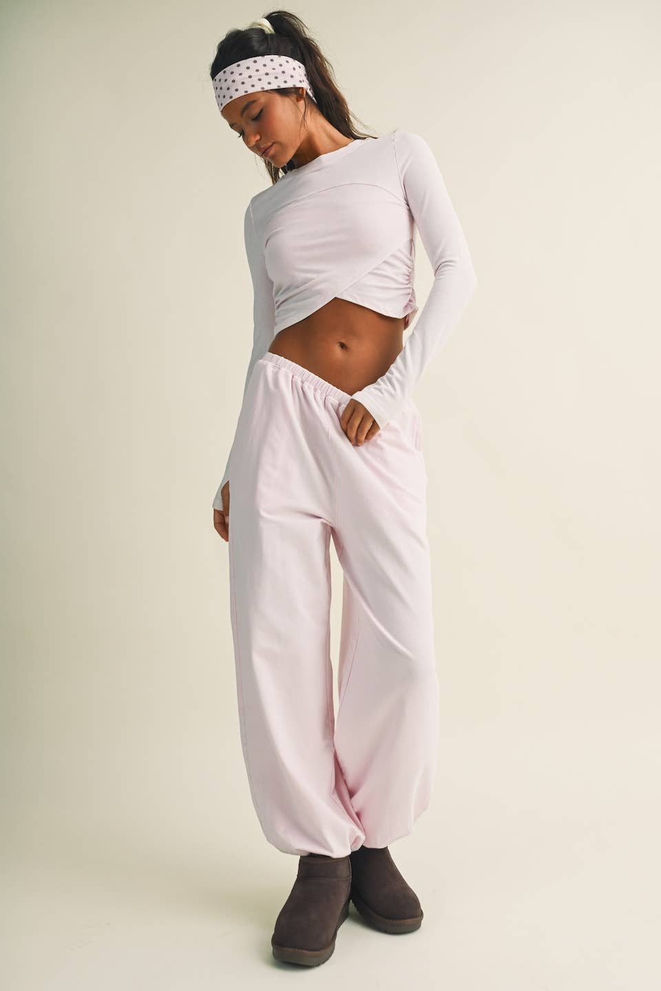 Long Sleeve Crossover Top