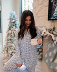 Blue Christmas Pajama Set