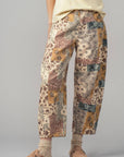 Boho Patchwork Wide Leg Pants