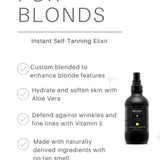 BRONZE FOR BLONDES Instant Self-Tanning Elixir