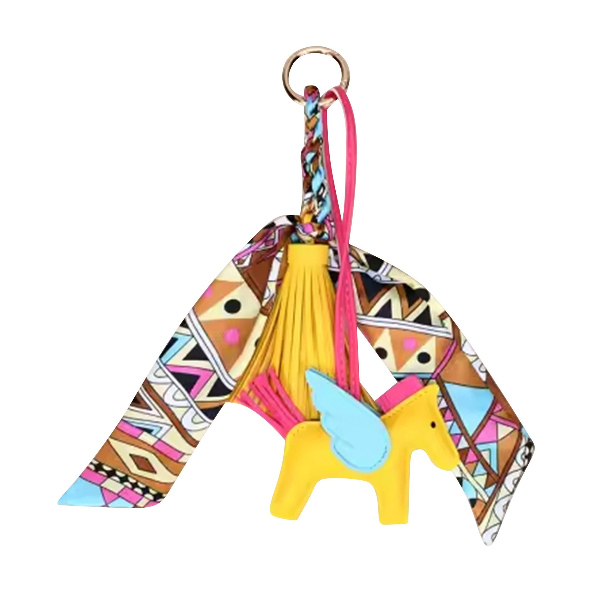 Horse &amp; Tassle Charm w/ Scarf Bag/Purse Charm