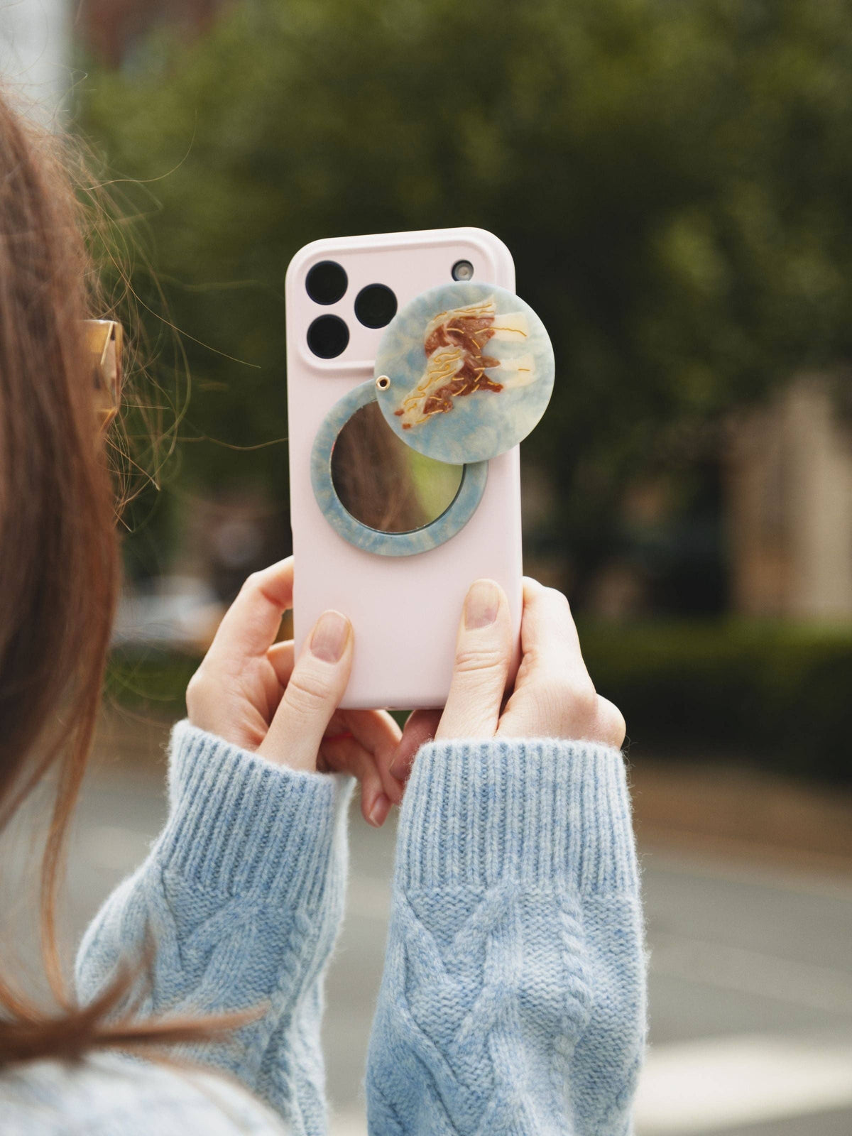 Hand-painted Horse Magsafe Phone Mirror