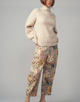 Boho Patchwork Wide Leg Pants
