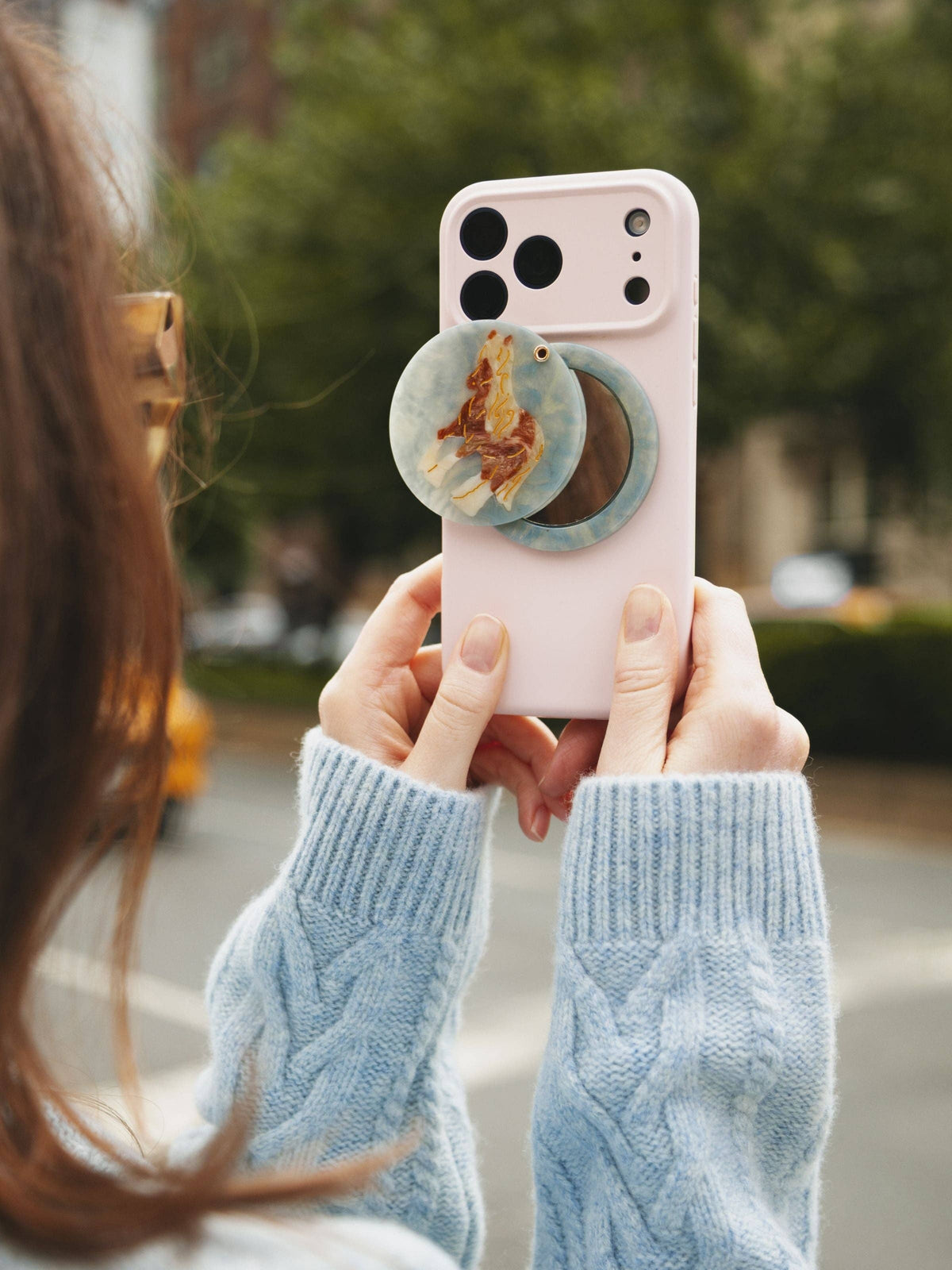Hand-painted Horse Magsafe Phone Mirror