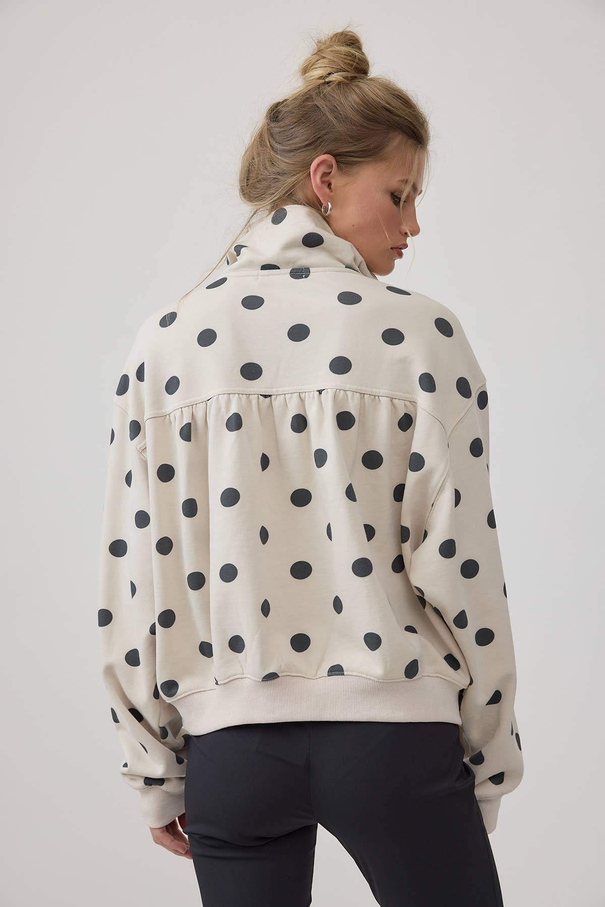 Cora Polka-Dot Half Zip