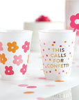 Gold Foil Frost Cup - Confetti