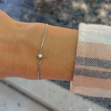 Silver Opal Star Slider Bracelet