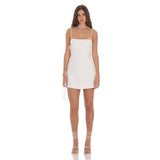 Kelly Back Bow Dress in White