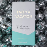 I Need a Vacation Shower Shower Steamers - Coconut Lime - Set of 8 Tabs