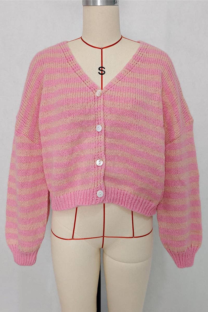 Bea Striped Cardigan
