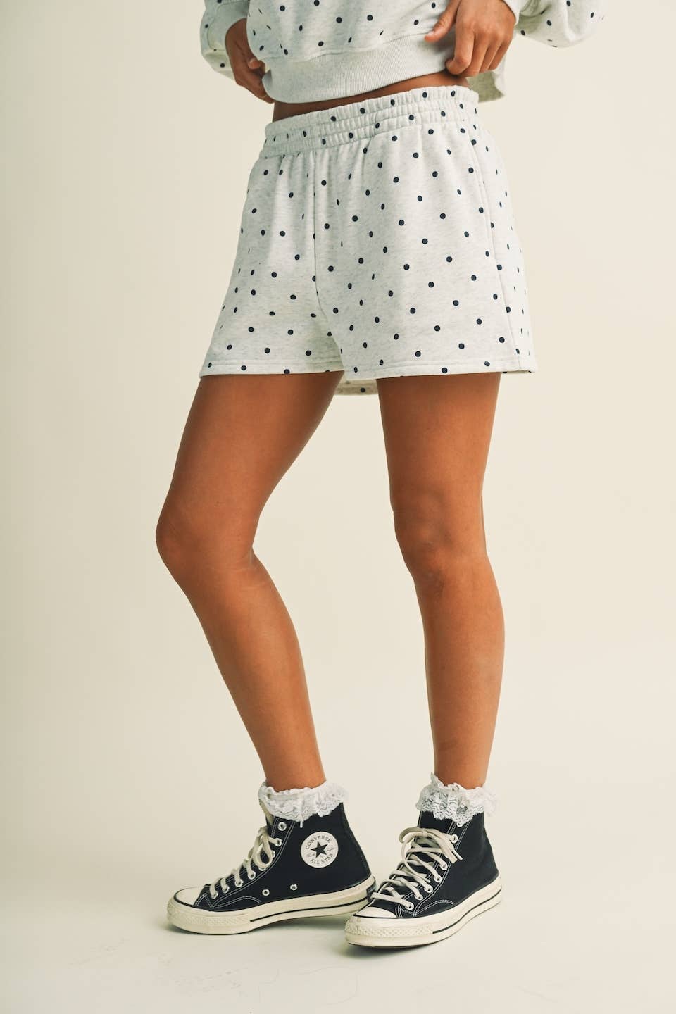 Polka Dot Sweatshort