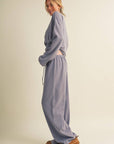 Striped Cotton Knit Oversized Top