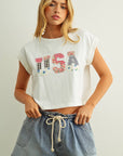 Presley USA Patchwork Tee